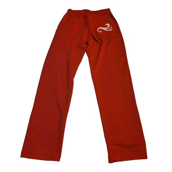Bosco Sport Men's Athletic Pants Size Small Red Track Pants Drawstring - Picture 2 of 10